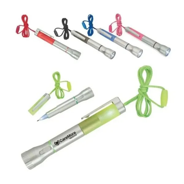 Flashlight With Light-Up Pens