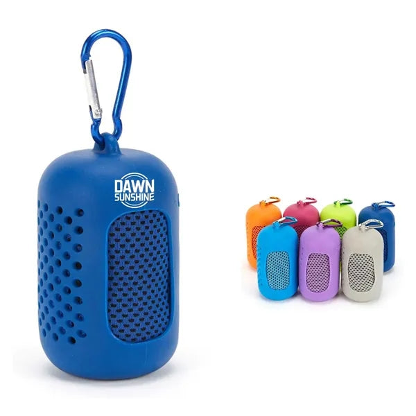 Cooling Towel with Silicone Storage Bag 35"x12"