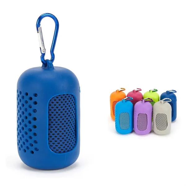 Cooling Towel with Silicone Storage Bag 35"x12"