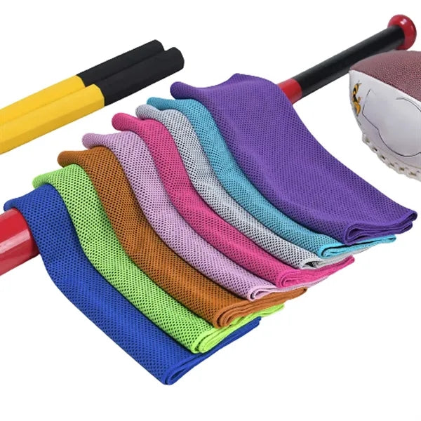 Cooling Towel with Silicone Storage Bag 35"x12"