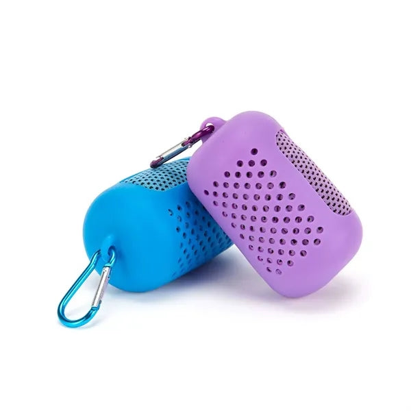 Cooling Towel with Silicone Storage Bag 35"x12"