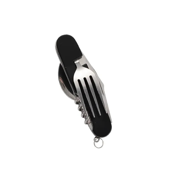 7-in-2 StainlessSteel Spoon Knife Camping Utensils Set