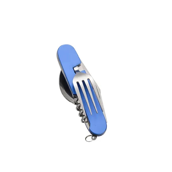 7-in-2 StainlessSteel Spoon Knife Camping Utensils Set