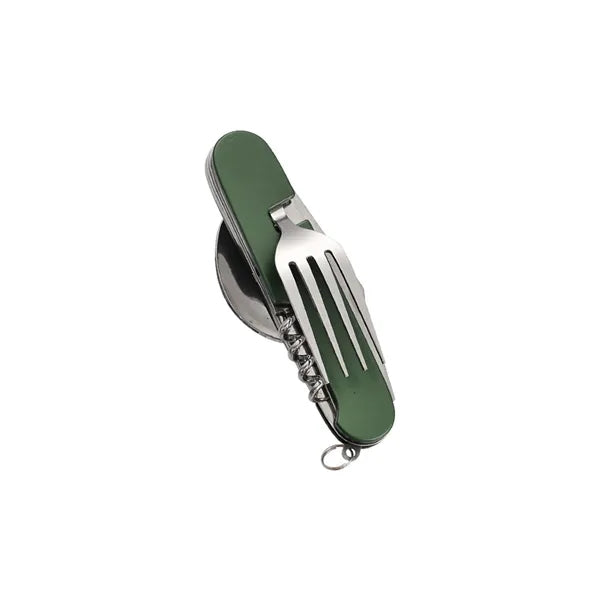 7-in-2 StainlessSteel Spoon Knife Camping Utensils Set