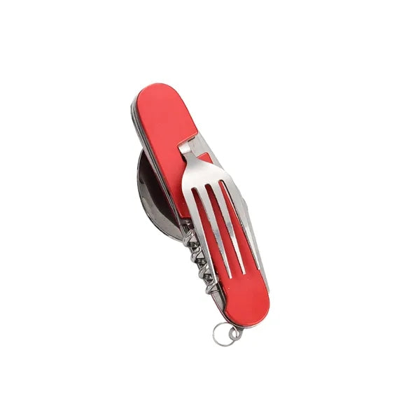 7-in-2 StainlessSteel Spoon Knife Camping Utensils Set