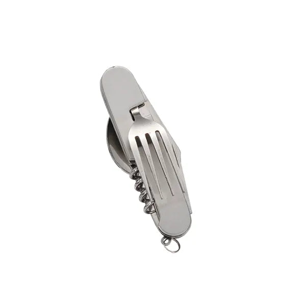 7-in-2 StainlessSteel Spoon Knife Camping Utensils Set
