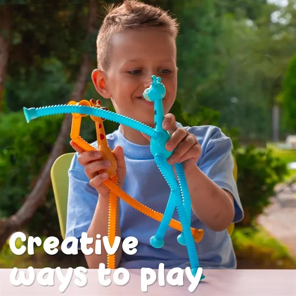 LED Telescopic Suction Cup Giraffe Toy