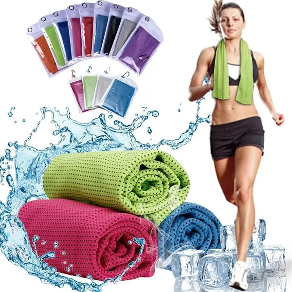 12inch x40inch Microfiber Soft Breathable Chilly Ice Towel
