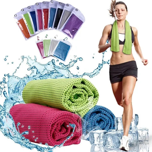 12inch x40inch Microfiber Soft Breathable Chilly Ice Towel