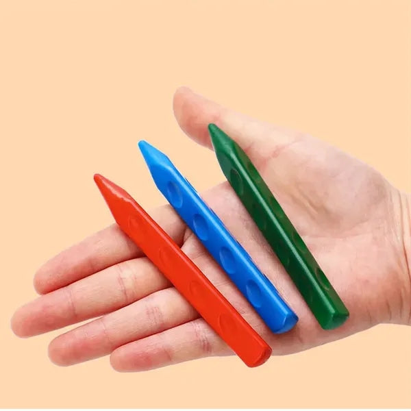 12 Colors Safety and Non-Toxic Toddler Wax Crayons
