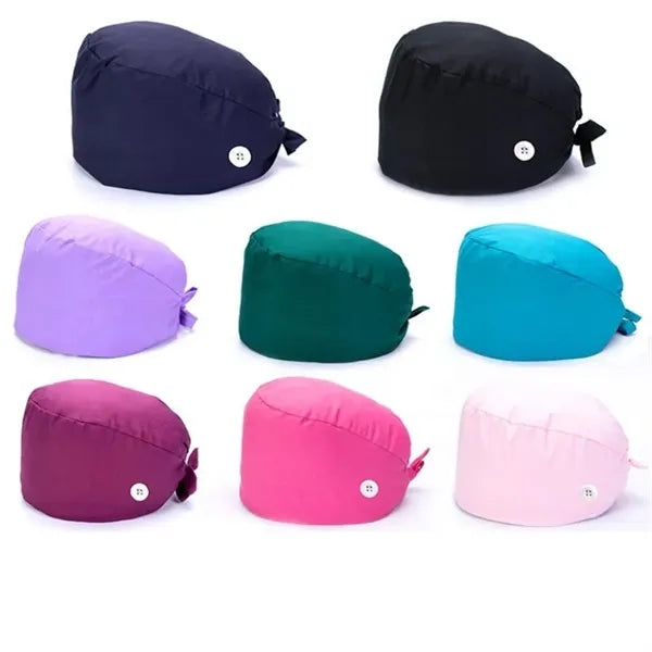 Working Caps with Button and Sweatband