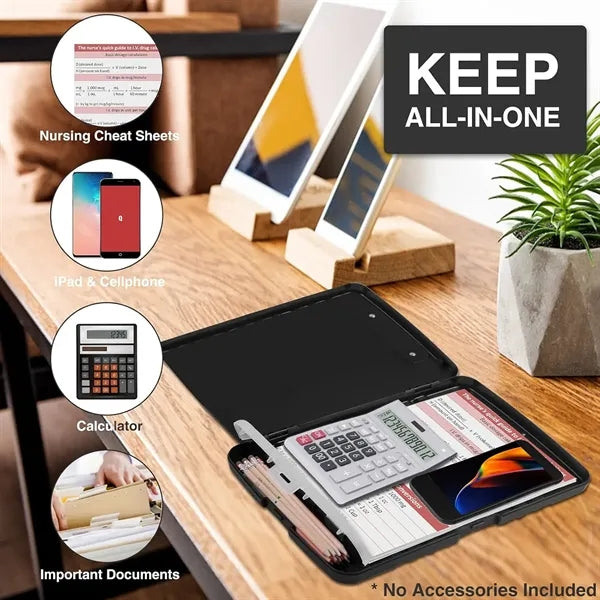 Clipboard with Storage High Capacity Nursing with Pen Holder