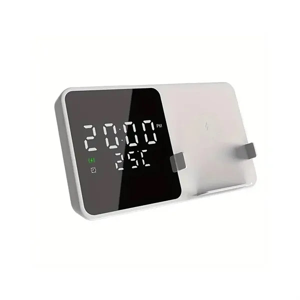 3 in 1 Magnetic Clock Wireless Charger Temperature Sense
