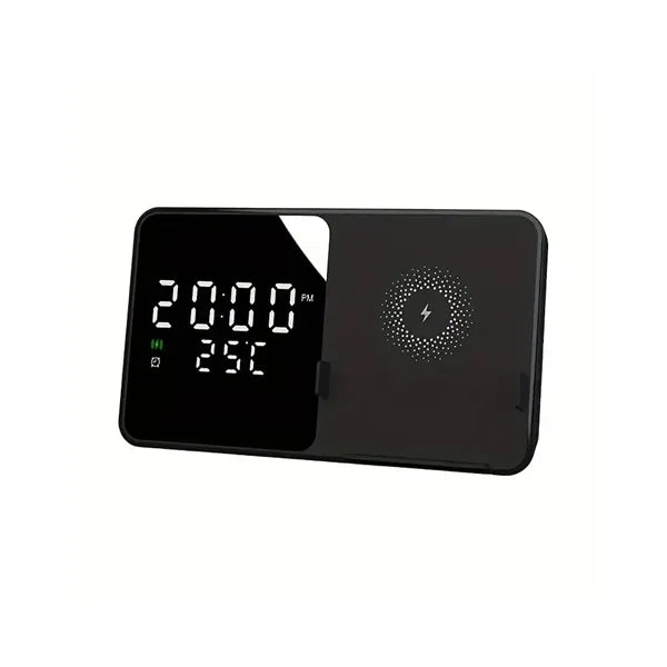 3 in 1 Magnetic Clock Wireless Charger Temperature Sense