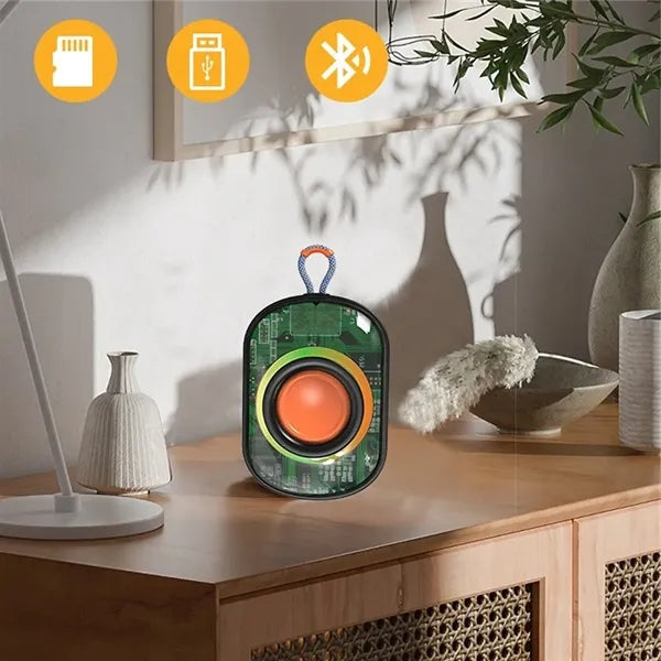 Mini Heavy Bass Wireless Speaker with RGB Lights