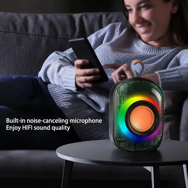 Mini Heavy Bass Wireless Speaker with RGB Lights