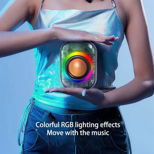 Mini Heavy Bass Wireless Speaker with RGB Lights