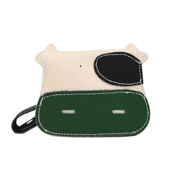 Genuine Leather Mini Cow Pattern Coin Purse Wallet