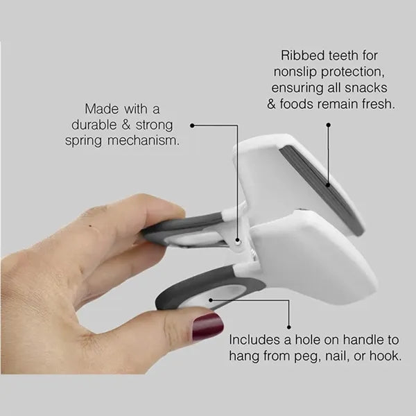 5 Inches Wide Food Storage Clip with Air Tight Seal Grip