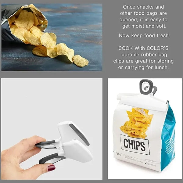 5 Inches Wide Food Storage Clip with Air Tight Seal Grip