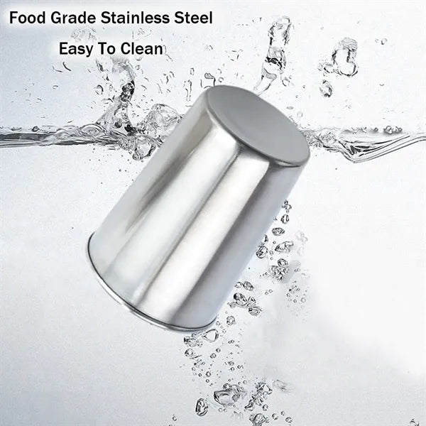 Stackable Stainless Steel Metal Cup Set with Case