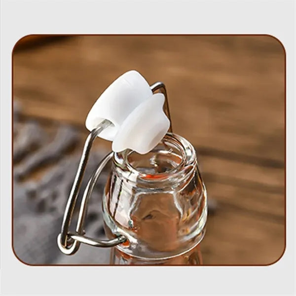 17OZ. Transparent Glass Beverage Beer Wine Fruit Bottle