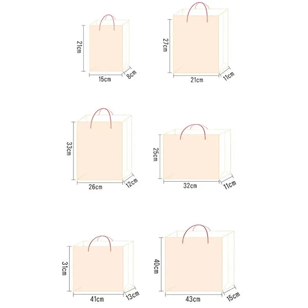Colorful kraft paper handbag gift bag customization