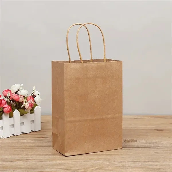Colorful kraft paper handbag gift bag customization