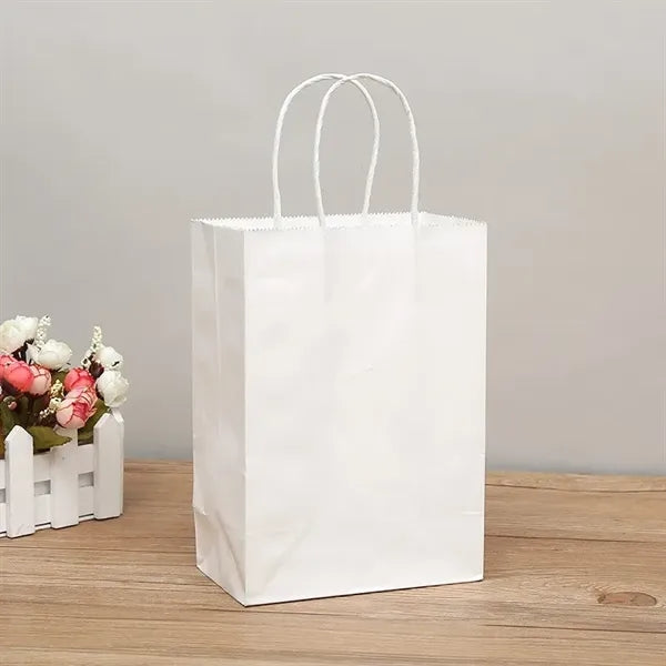 Colorful kraft paper handbag gift bag customization