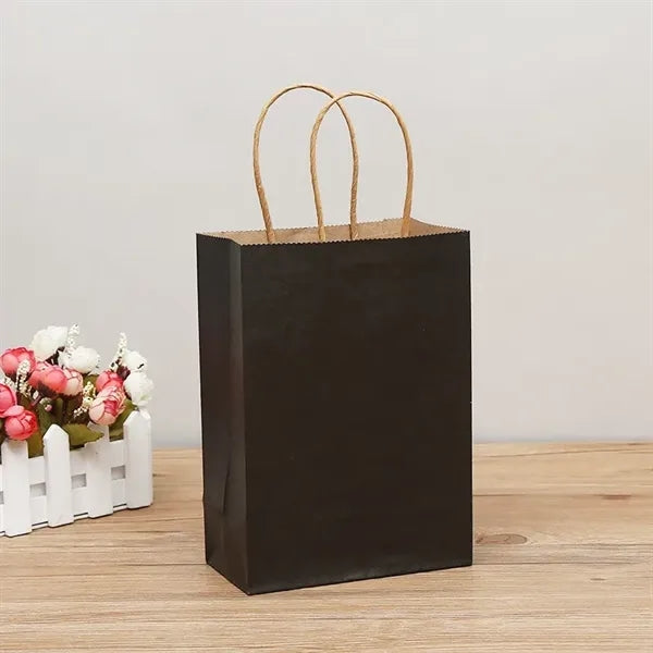 Colorful kraft paper handbag gift bag customization