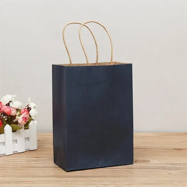 Colorful kraft paper handbag gift bag customization