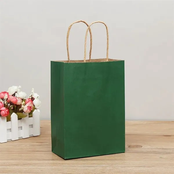 Colorful kraft paper handbag gift bag customization