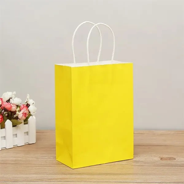 Colorful kraft paper handbag gift bag customization