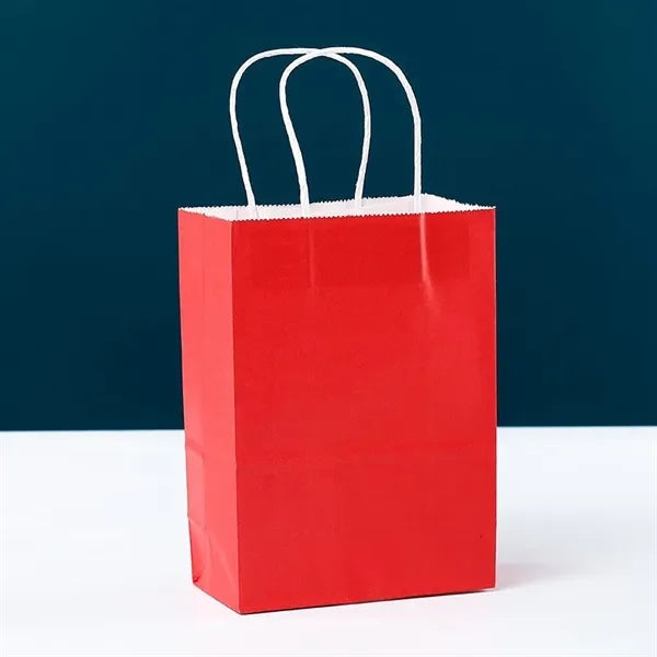 Colorful kraft paper handbag gift bag customization