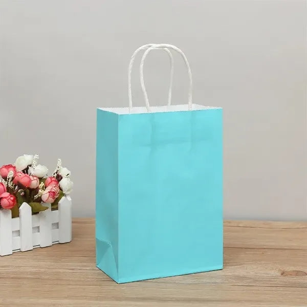 Colorful kraft paper handbag gift bag customization