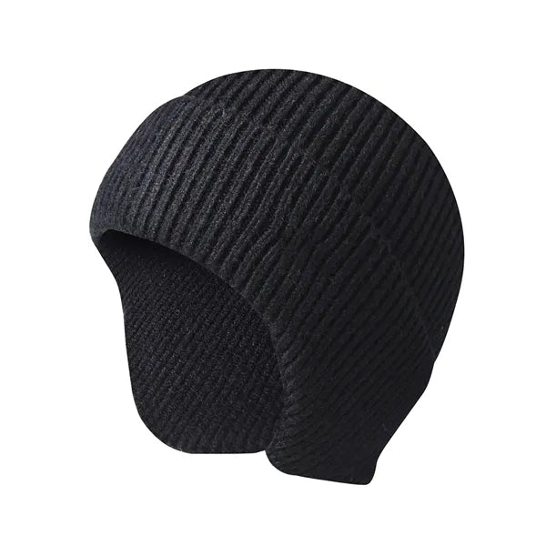 Knit Beanie Caps Hats w/ Ear Protection for Men and Women