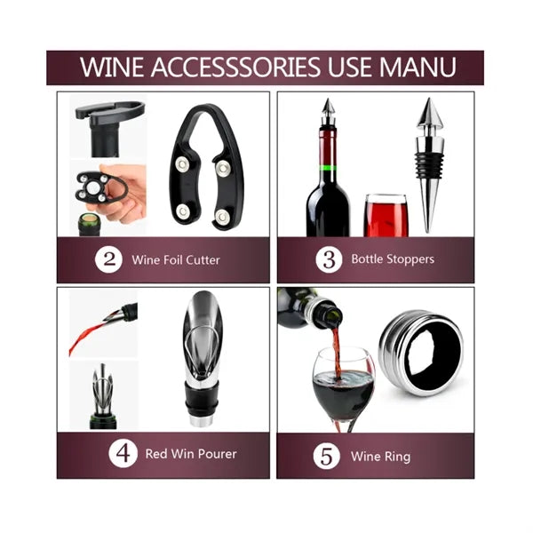5 Pcs Wine Opener Set