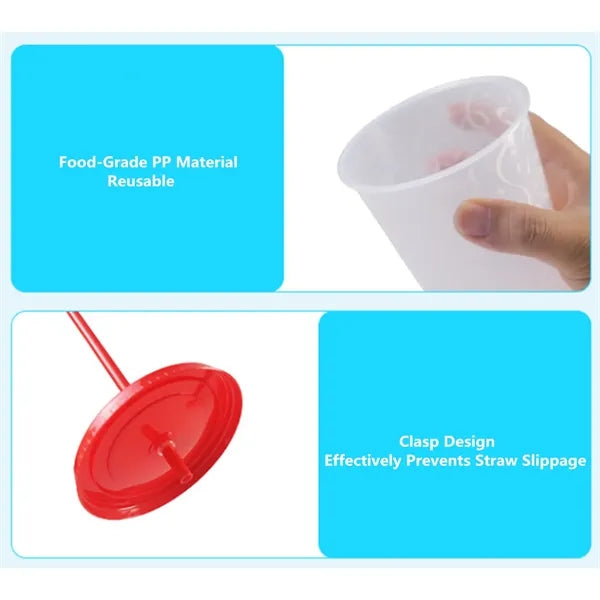 24 Oz. Color-Changing Cup With Lid And Straw