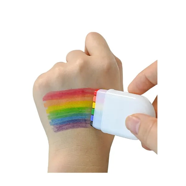 Fanbrush Rainbow Face Paint