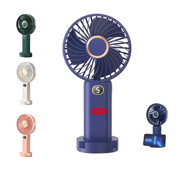 5 Speed Handheld Fan With Stand