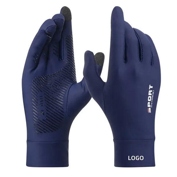 Sun Protection UV Gloves For Woman Man Ice Silk Full Finger