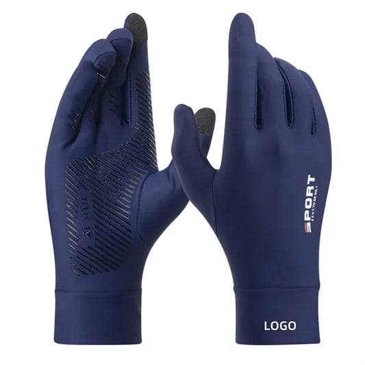 Sun Protection UV Gloves For Woman Man Ice Silk Full Finger