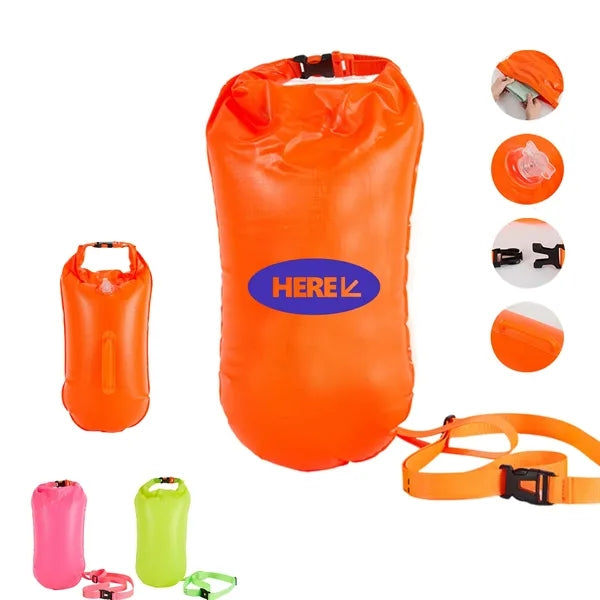 20L PVC Swim Buoy Dry Float Bag With Adjustable Waist