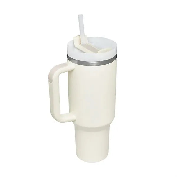 40oz Stainless Steel Vacuum Insulated Tumbler w/ Lid Straw