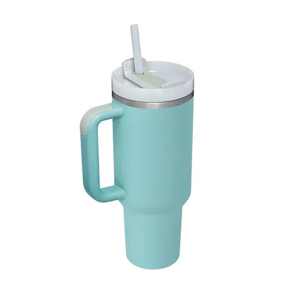 40oz Stainless Steel Vacuum Insulated Tumbler w/ Lid Straw
