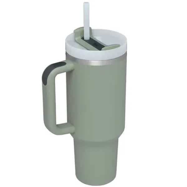 40oz Stainless Steel Vacuum Insulated Tumbler w/ Lid Straw