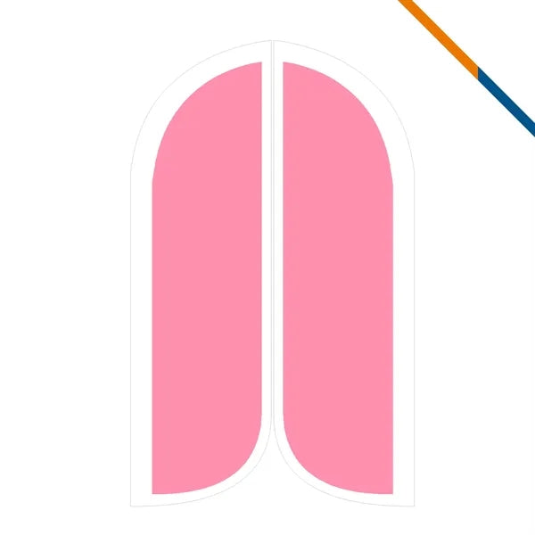 10' Lajas Double-Sided Feather Flag