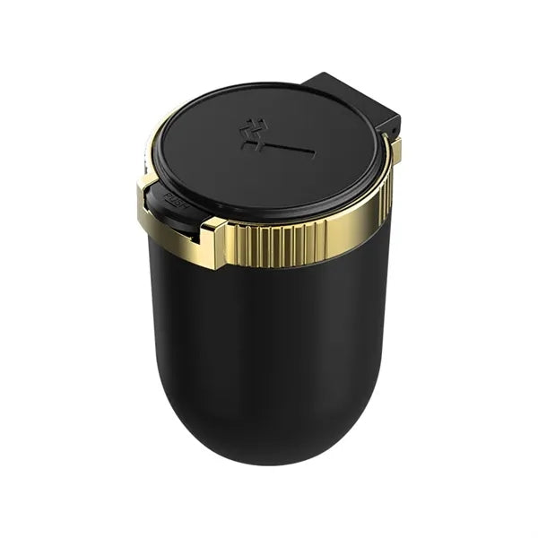 Smokeless Windproof Smell Proof Ashtray with Lid LED Light