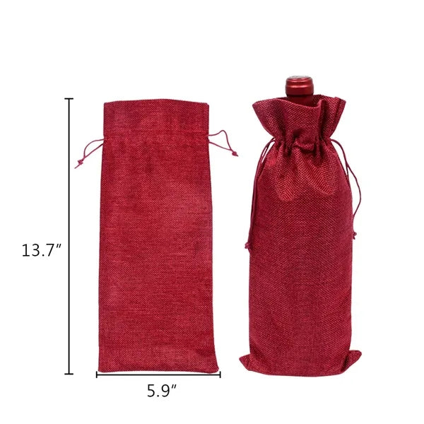 Linen Wine Bag