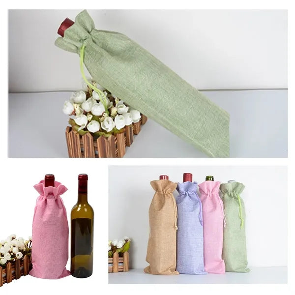 Linen Wine Bag